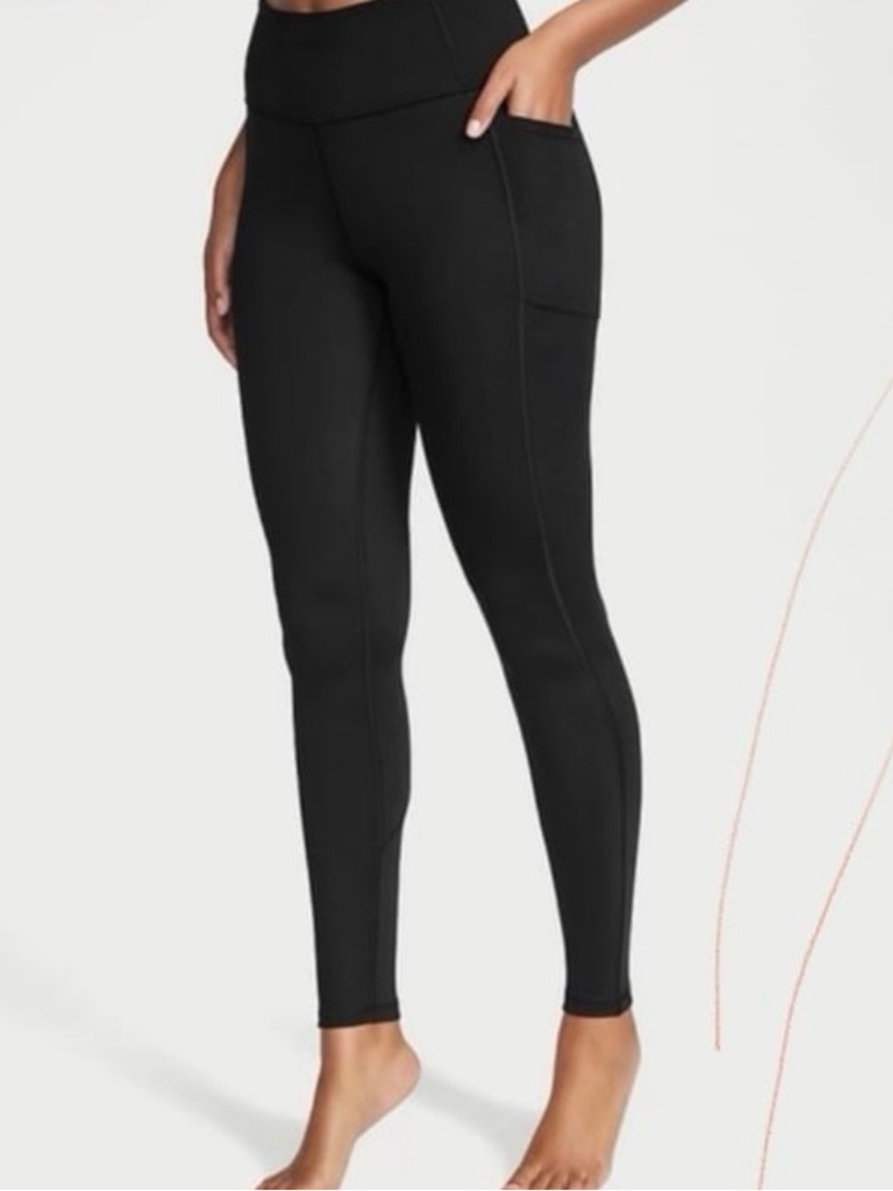 Yogalicius Black High-Waist Pocket Leggings